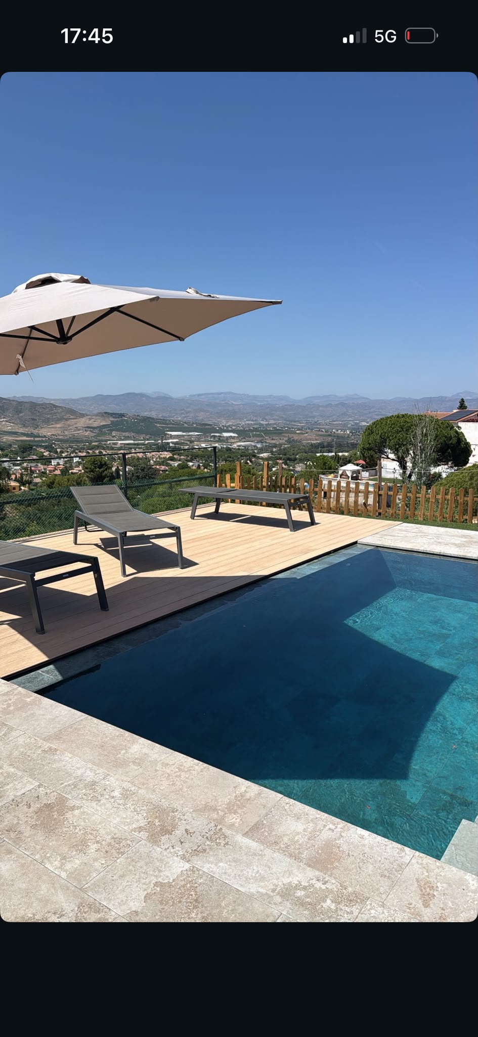 Terraza renovada en Fuengirola