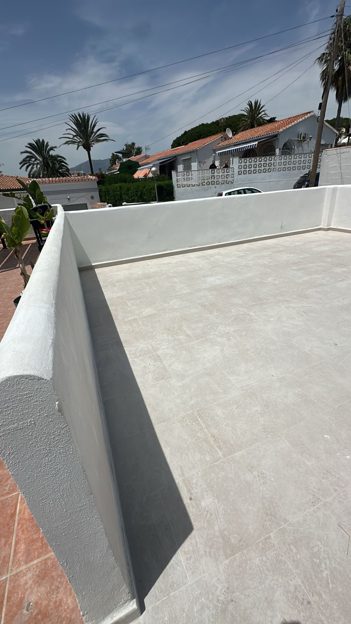 Terraza renovada en Fuengirola