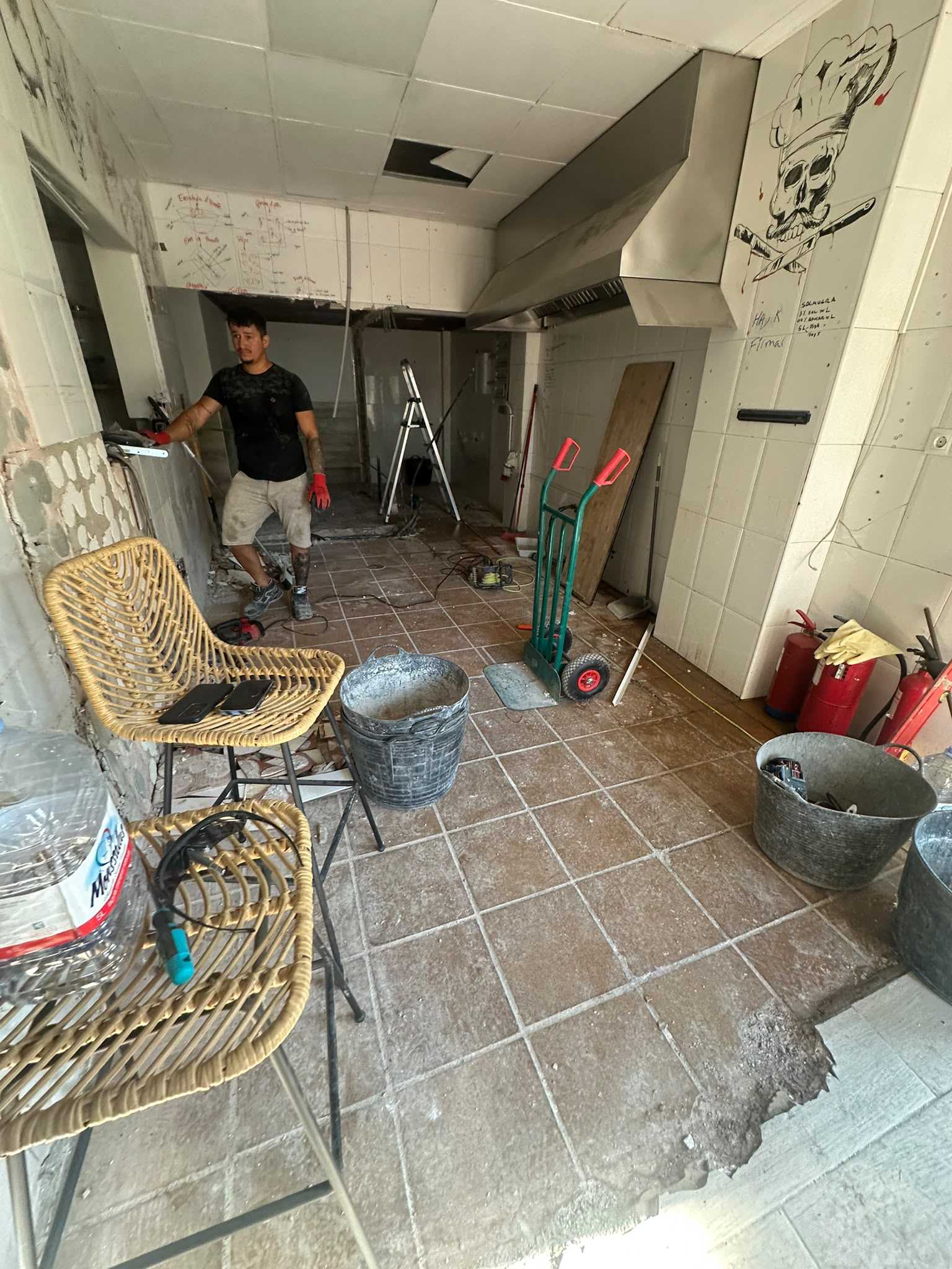Terraza renovada en Fuengirola